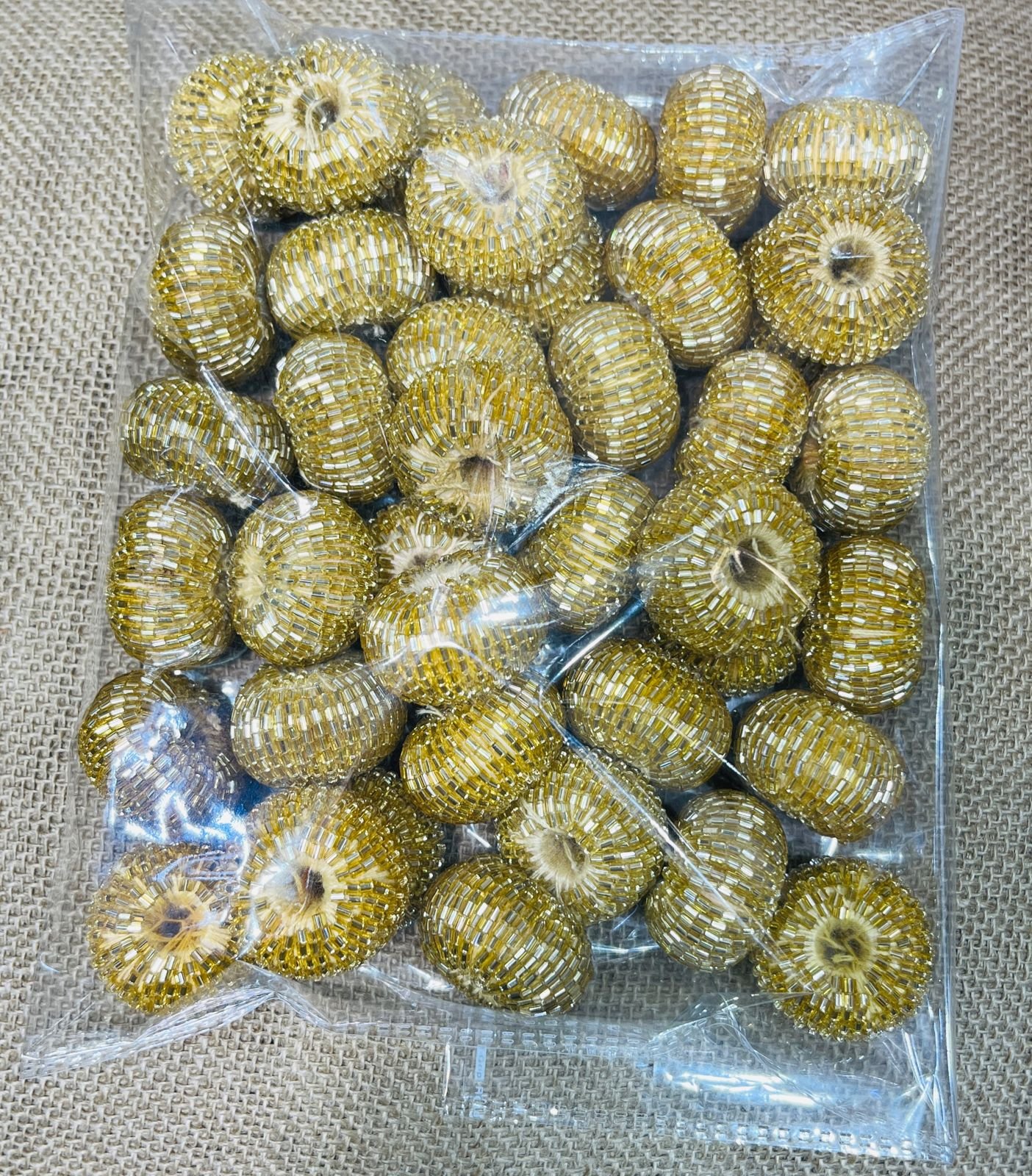 Golden Katdana Ball Tassels Set Of 2 main image 1